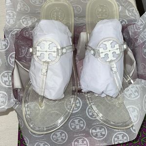 Tory Burch clear jelly sandals 6
